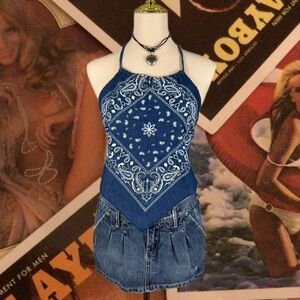 90s bandana halter top
